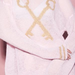 Wildfox Couture Wildfox Couture Crossed Keys Lew Sweater Carnation S
